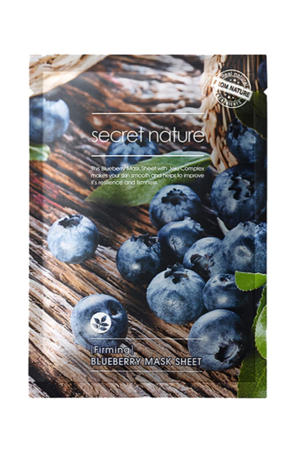 SECRET NATURE Blueberry Firming Sheet Mask, 25g